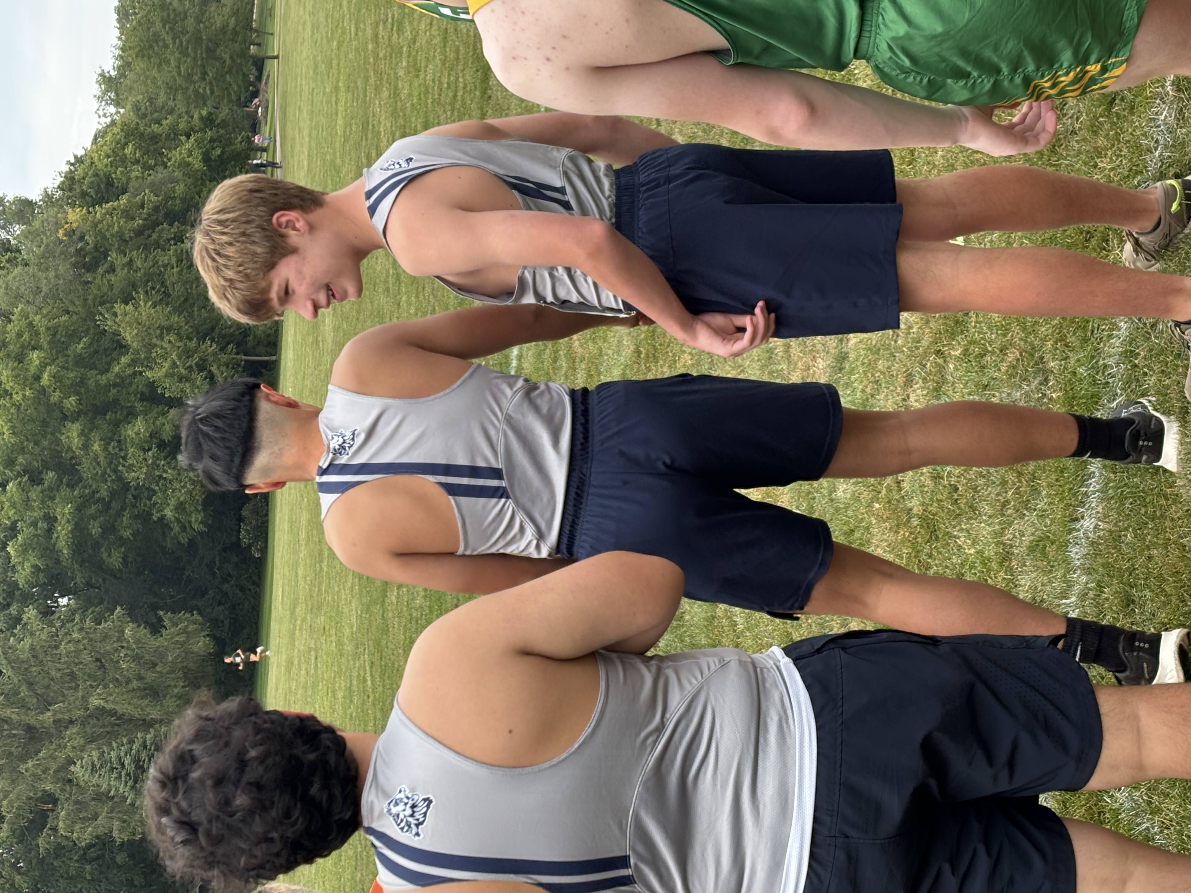 Lisle FS Boys at the Line at the 2025 Steelmen Invite
